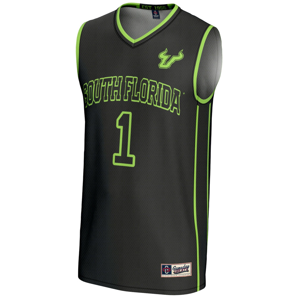 #1 South Florida Bulls Lightweight Basketball Jersey - Black product image 3