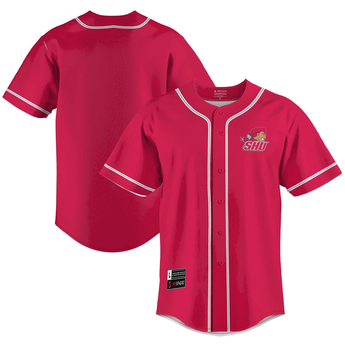 Sacred Heart Pioneers Lightweight Baseball Jersey - Red product image 1