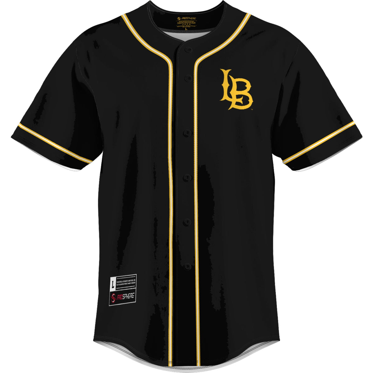 Cal State Long Beach The Lightweight Baseball Jersey - Gold product image 3