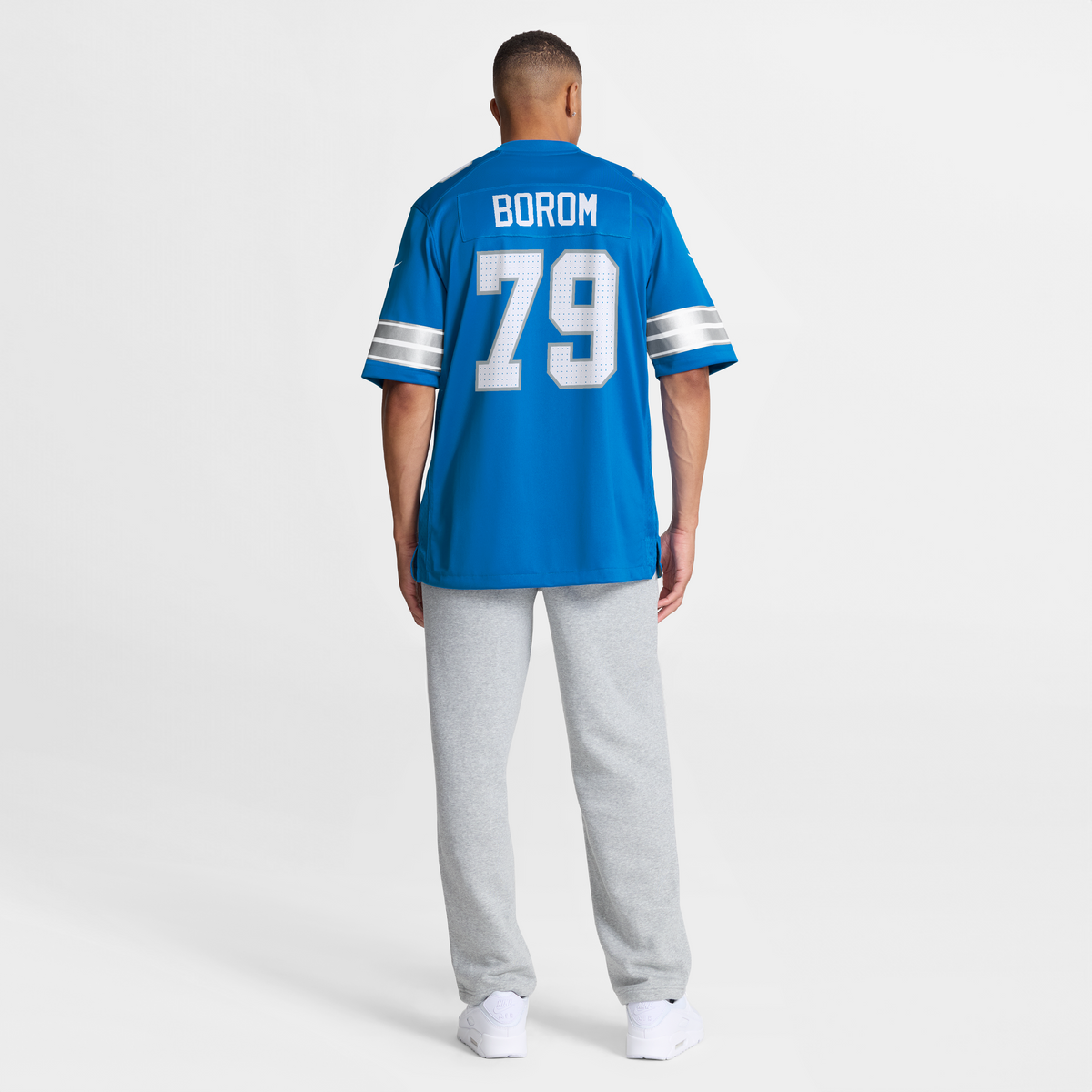 Detroit Lions Larry Borom Nike Blue Team Game Jersey product image 5