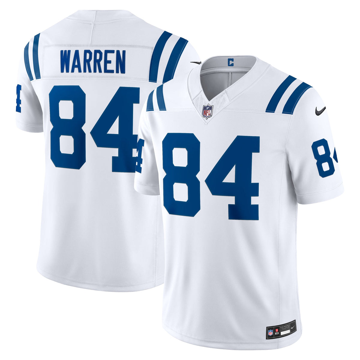 Indianapolis Colts Tyler Warren Nike White Vapor F.U.S.E. product image 4