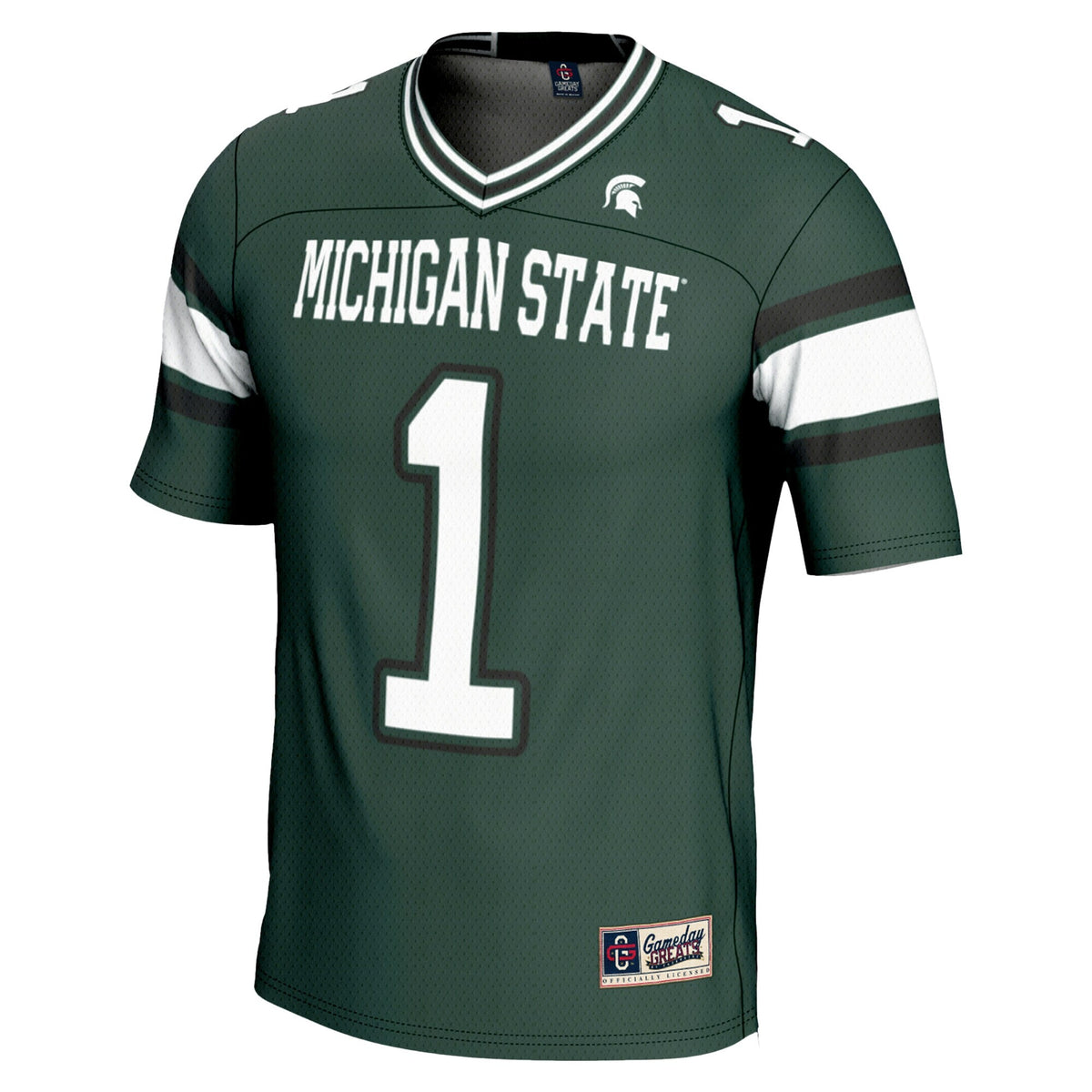 #1 Michigan State Spartans Endzone Football Jersey - Green product image 3