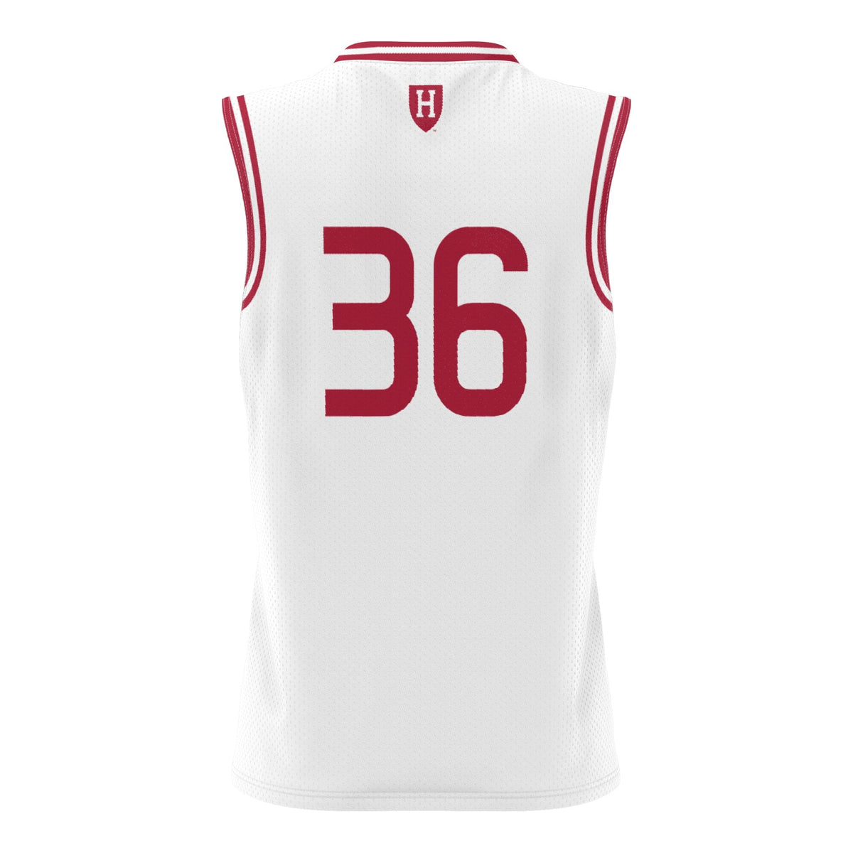 #36 Harvard Crimson Lightweight Basketball Jersey - White product image 4
