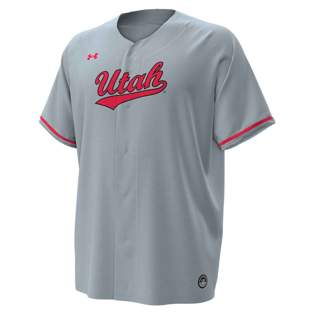 Utah Utes Replica Baseball Jersey - Gray product image 3