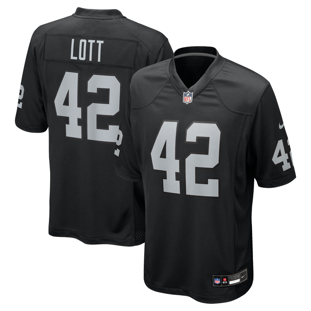 Las Vegas Raiders Ronnie Lott Nike Black Game Retired product image 1