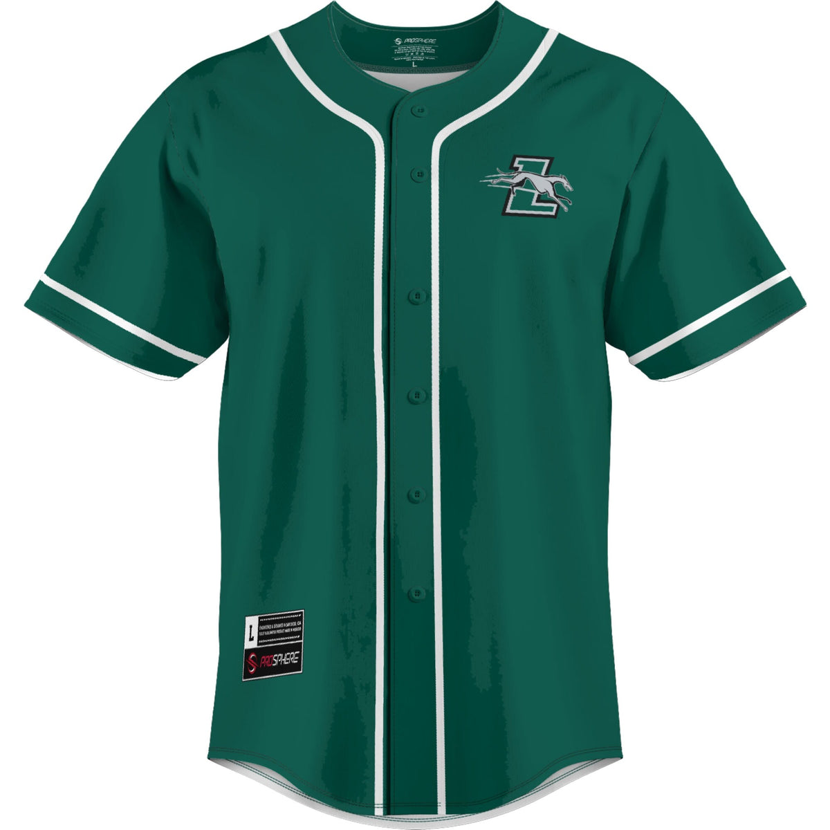 Loyola Greyhounds Lightweight Baseball Jersey - Green product image 3