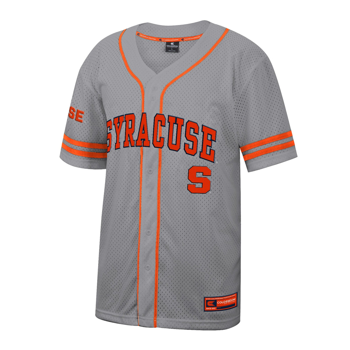 Syracuse Orange Free Spirited Baseball Jersey - Gray product image 3