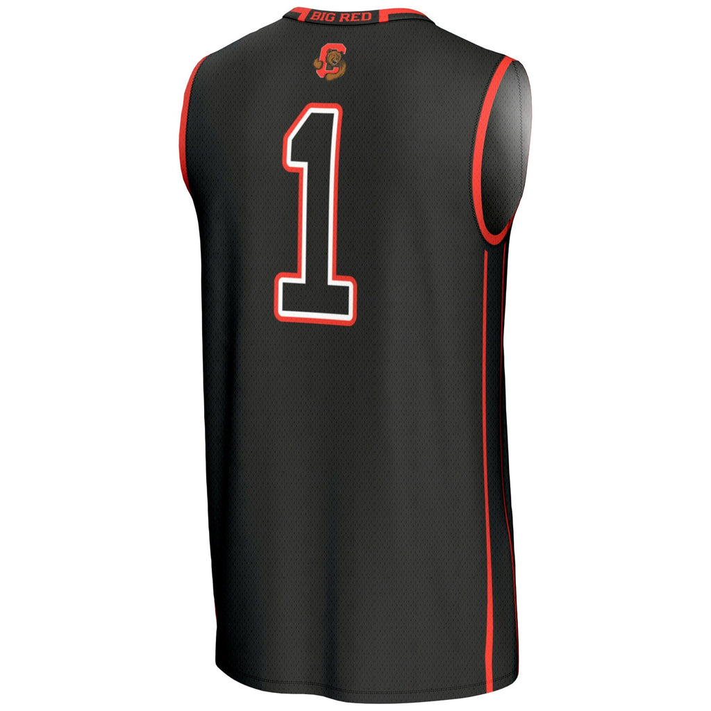 #1 Cornell Big Red Lightweight Basketball Jersey - Black product image 4