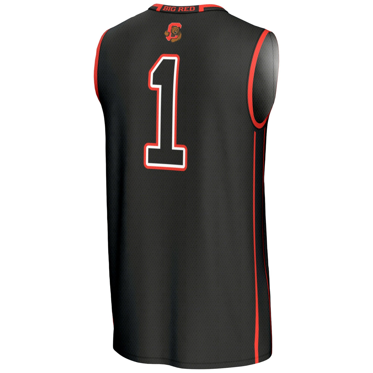 #1 Cornell Big Red Lightweight Basketball Jersey - Black product image 4