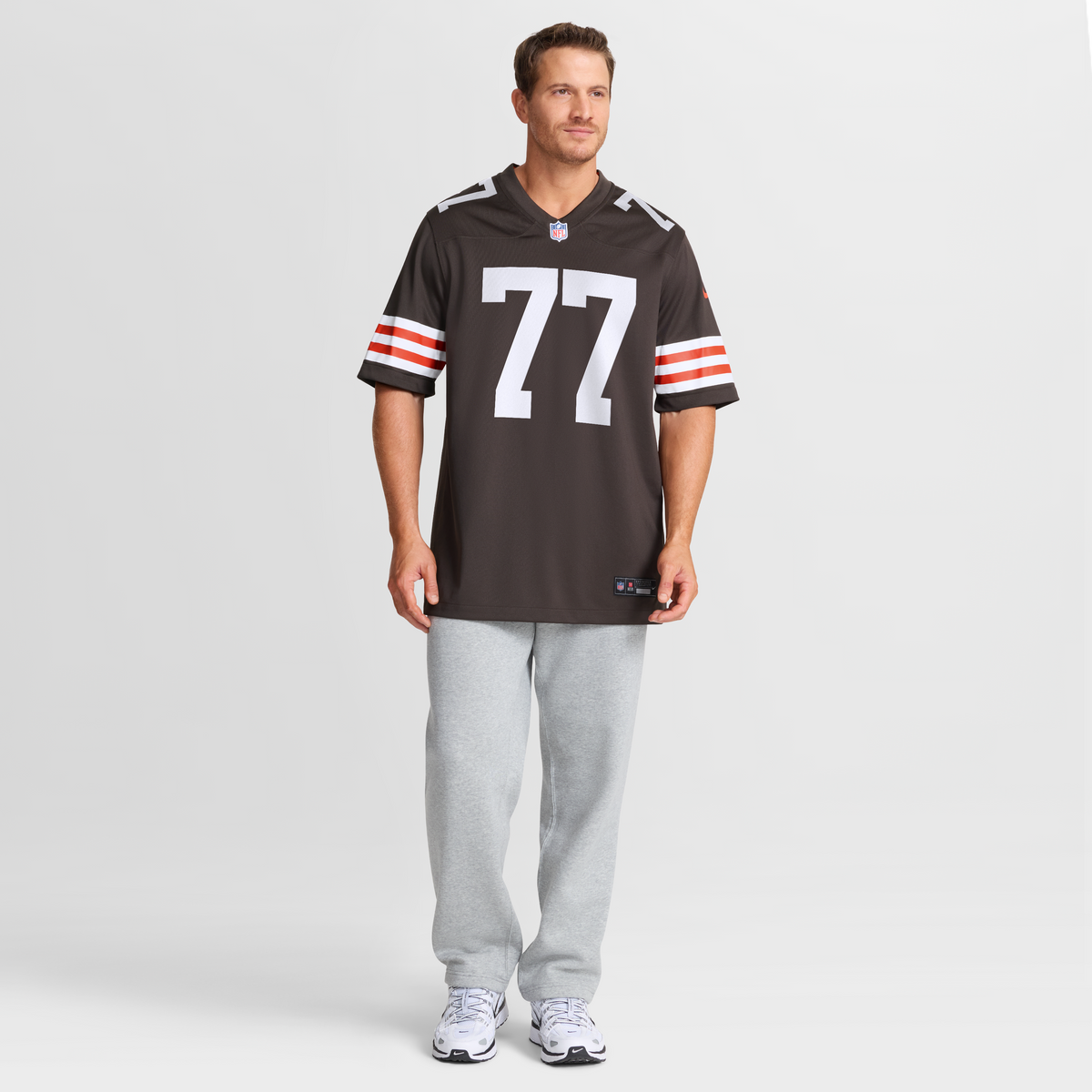 Cleveland Browns Zion Johnson Nike Brown Team Game Jersey product image 4