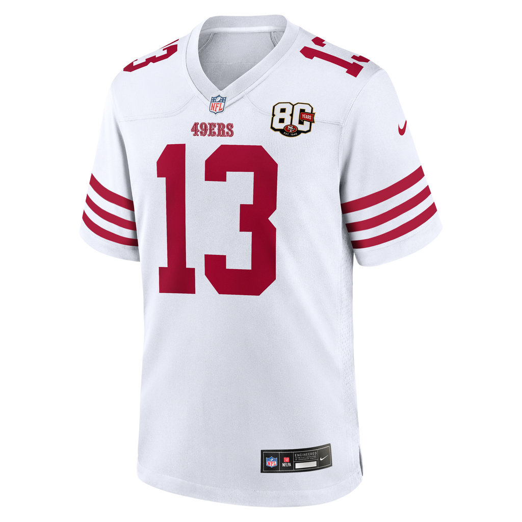 San Francisco 49ers Brock Purdy Nike White 80th Anniversary product image 5