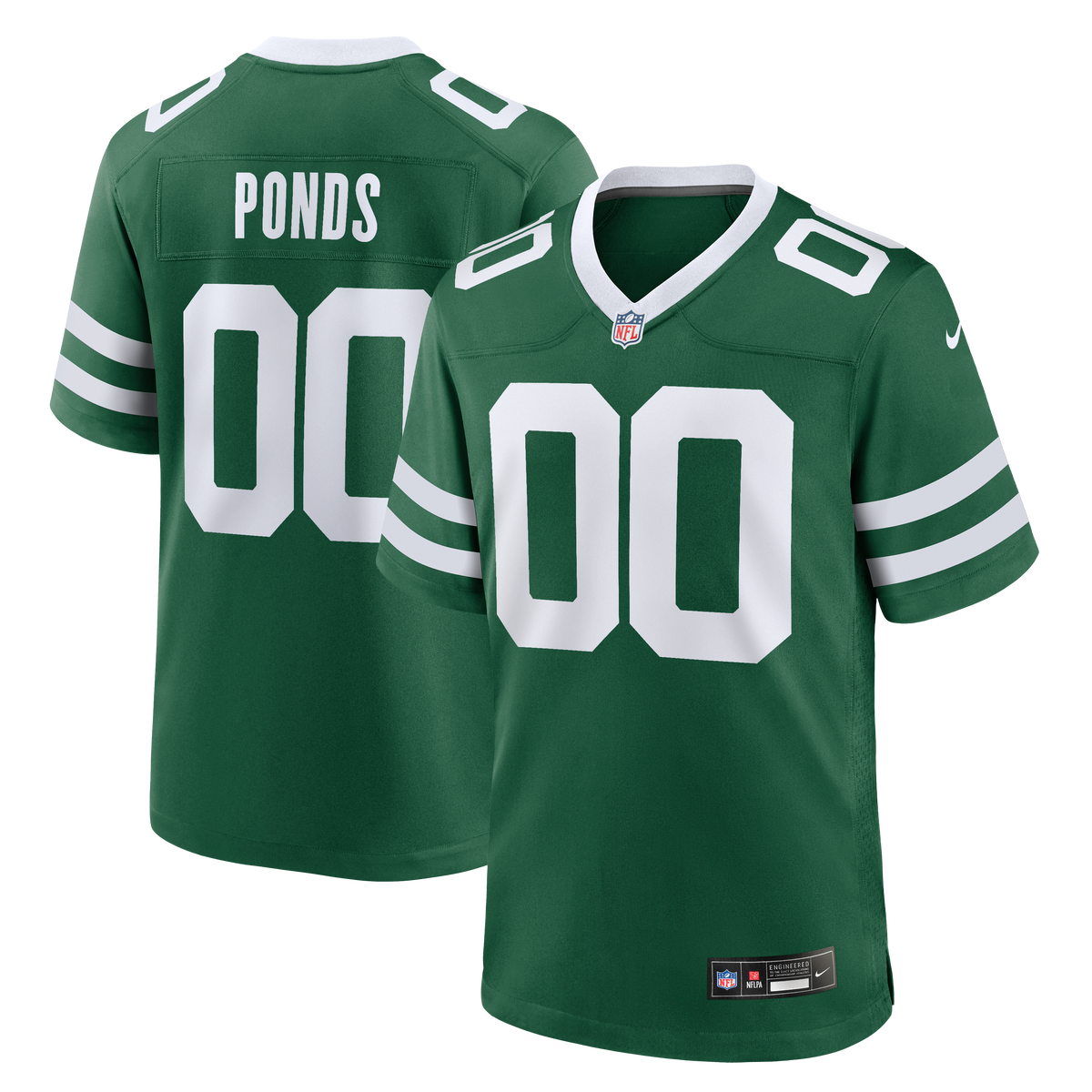 New York Jets D'Angelo Ponds Nike Legacy Green Game Jersey product image 1