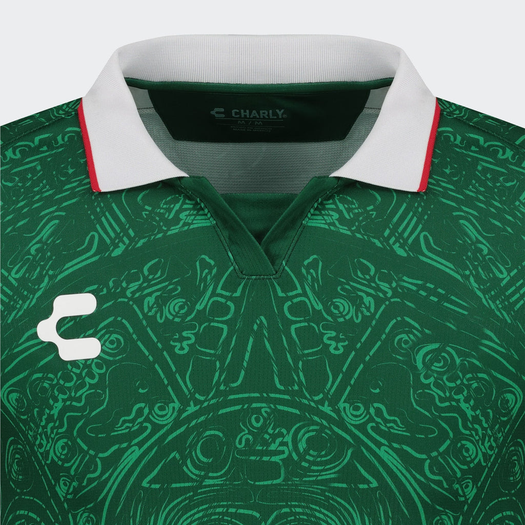 Charly Mexico Aztec Heritage Green Jersey Special Edition product image 3, provided for visual reference and product detail