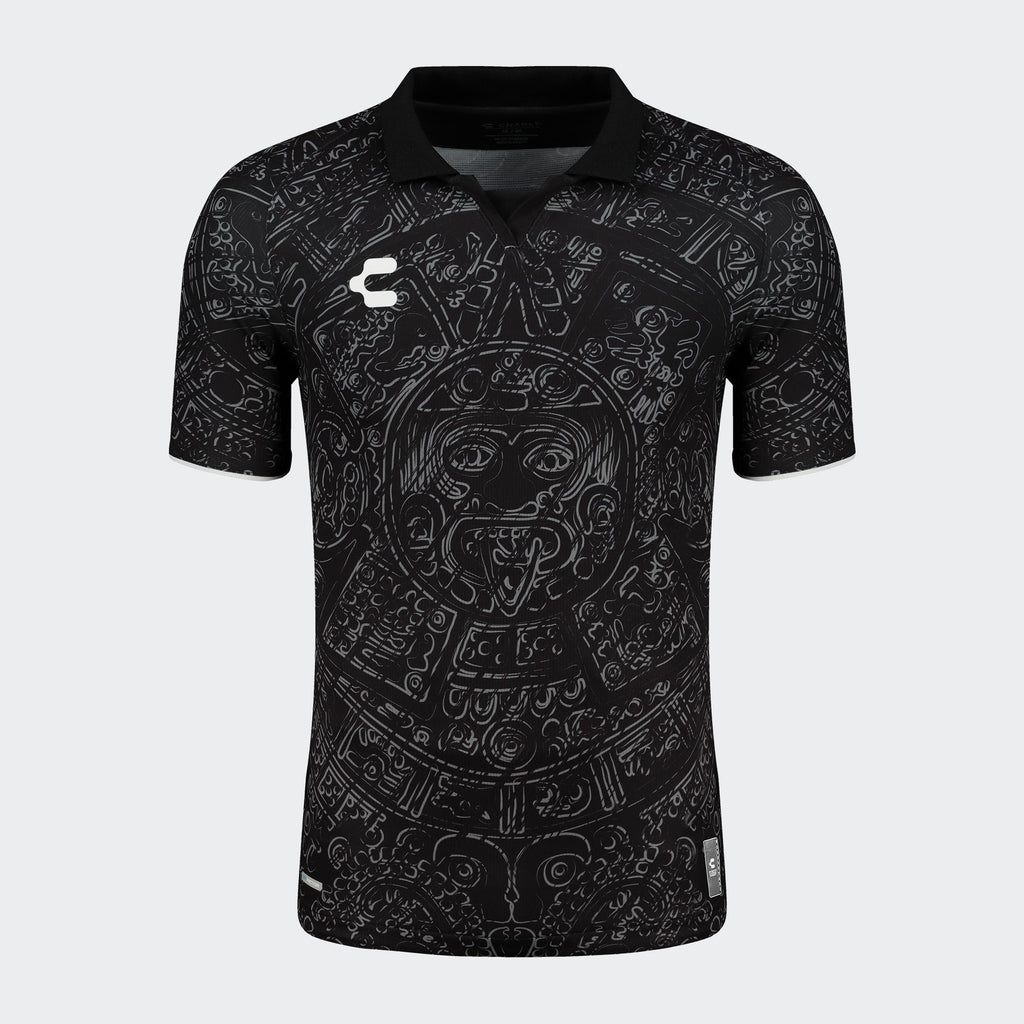 Charly Mexico Aztec Heritage Black Jersey Special Edition product image 1, provided for visual reference and product detail