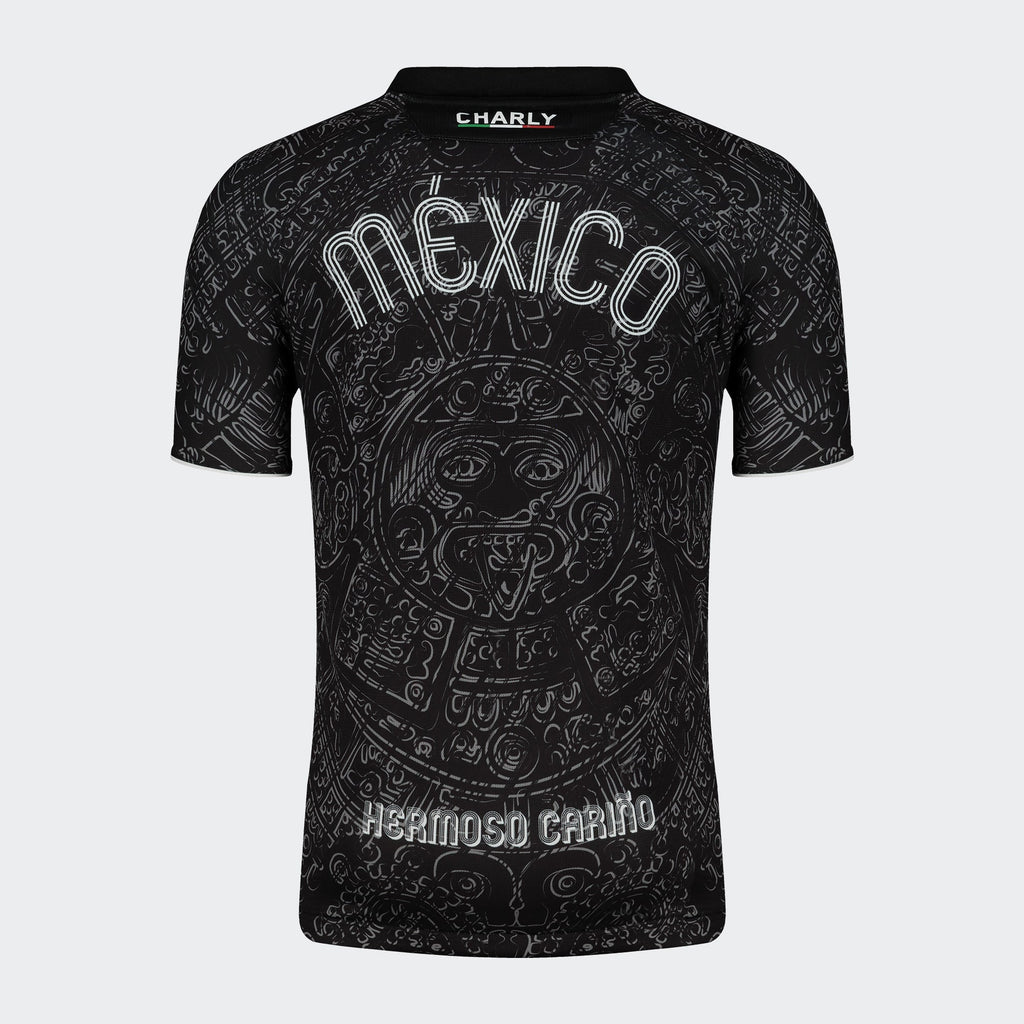 Charly Mexico Aztec Heritage Black Jersey Special Edition product image 2, provided for visual reference and product detail