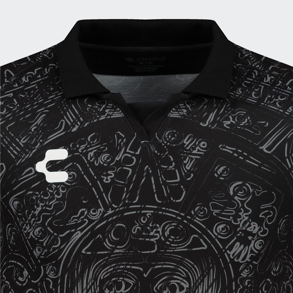 Charly Mexico Aztec Heritage Black Jersey Special Edition product image 3, provided for visual reference and product detail