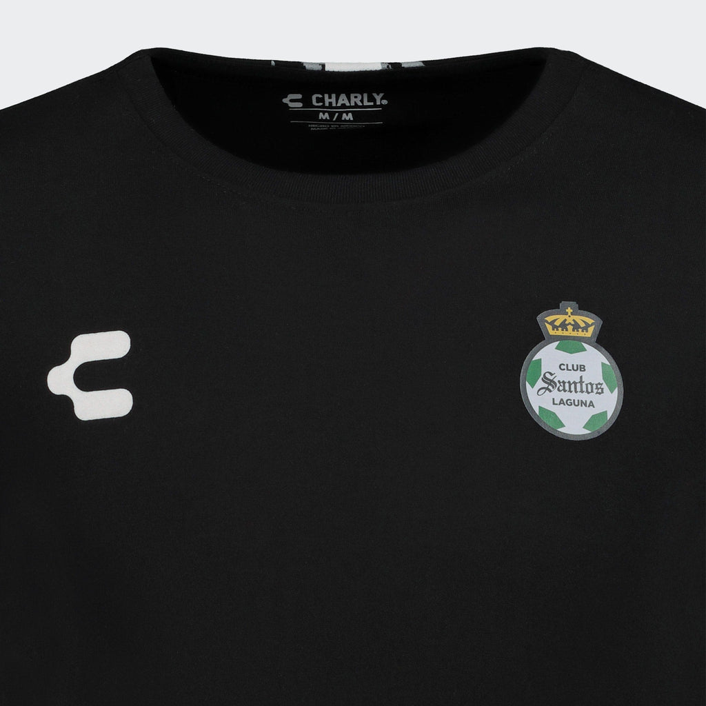 Charly Santos T-Shirt - Black product image 3, provided for visual reference and product detail review
