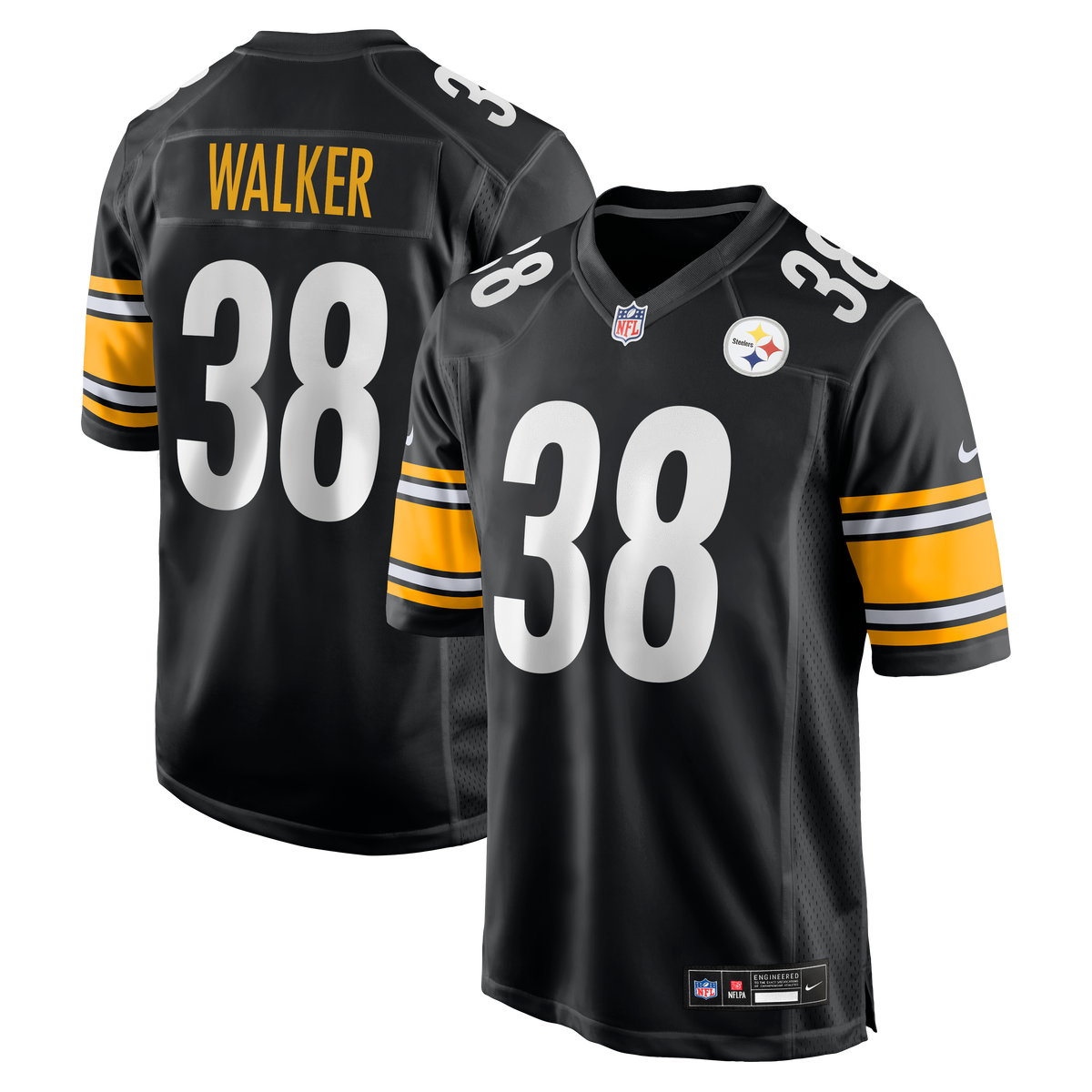 Pittsburgh Steelers Mykal Walker Nike Black Team Game Jersey product image 1