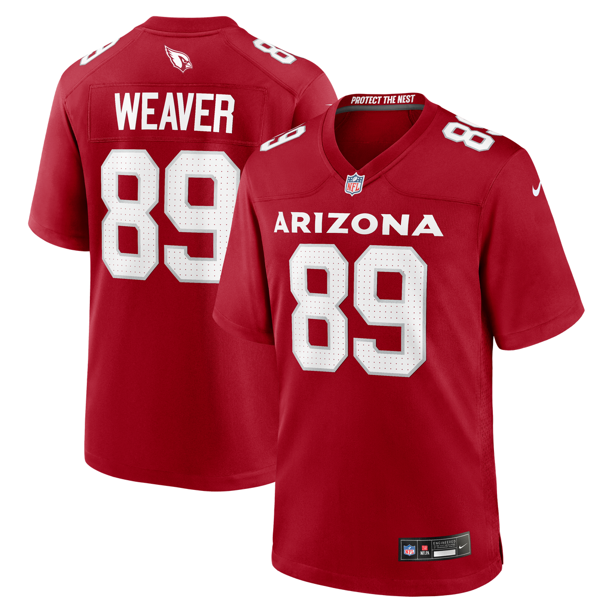 Arizona Cardinals Xavier Weaver Nike Cardinal Team Game product image 1