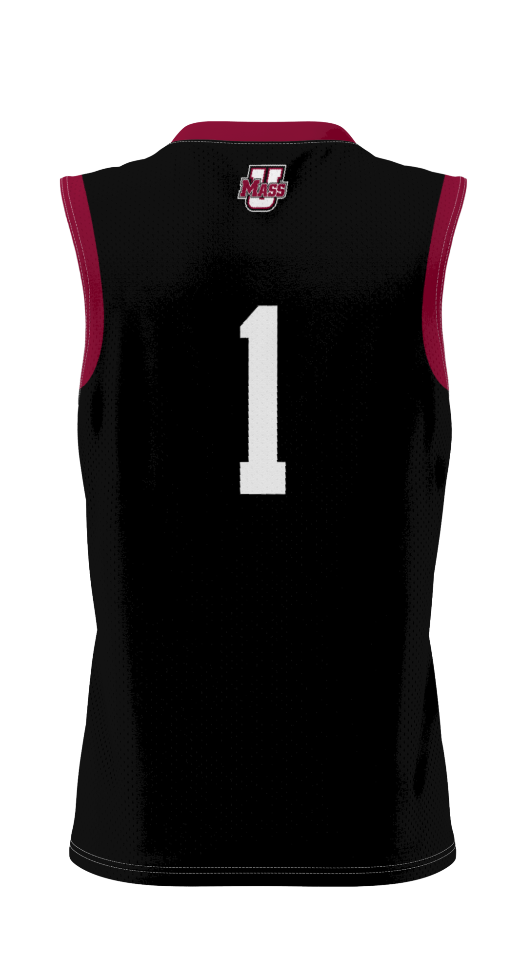 #1 UMass Minutemen Lightweight Basketball Jersey - Black product image 4