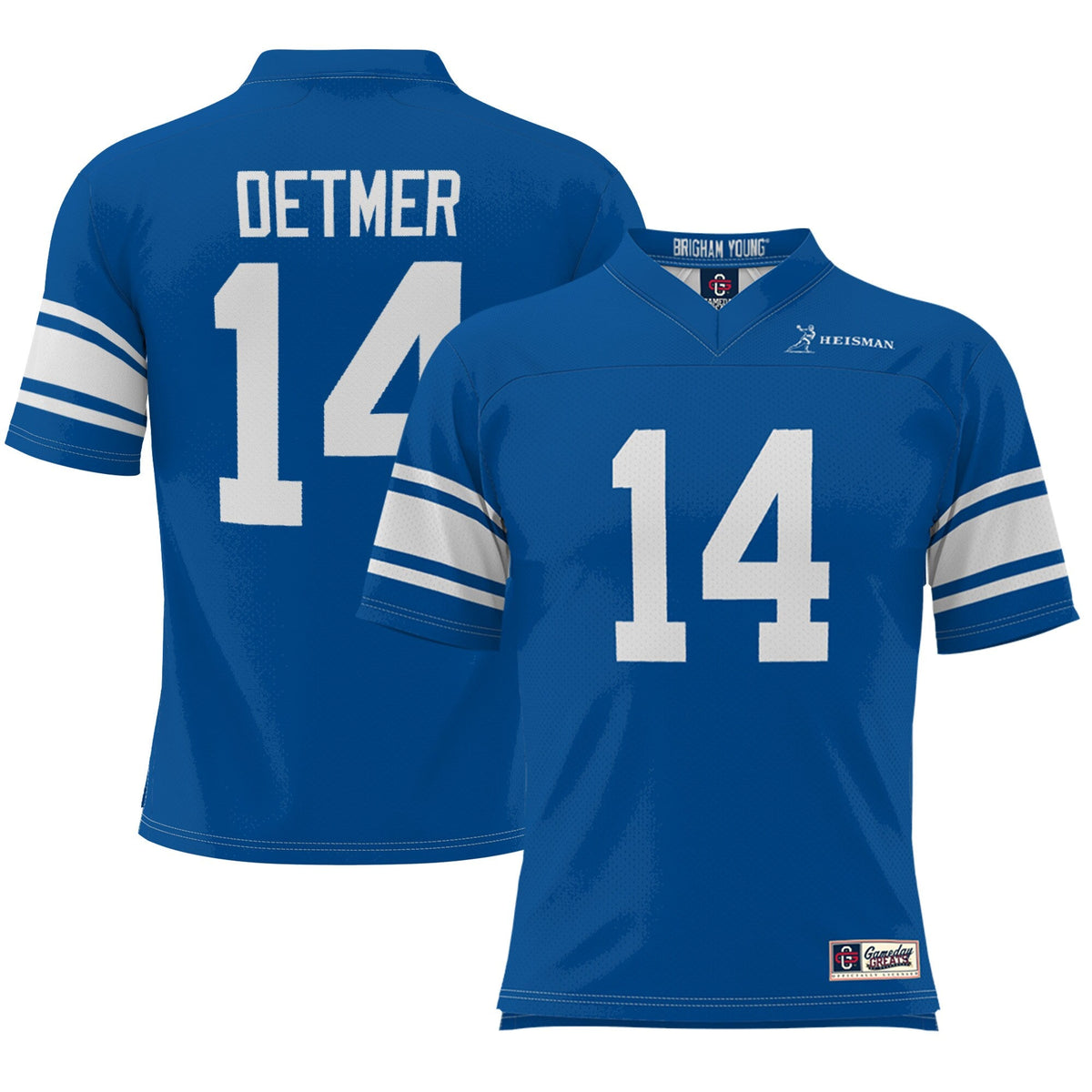 Ty Detmer BYU Cougars Heisman Football Jersey - Royal product image 1