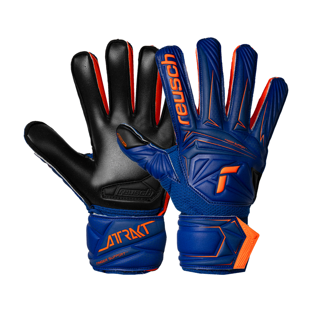 Reusch Attrakt Infinity Finger Support Junior Goalkeeper Gloves product image 1, provided for visual reference and product