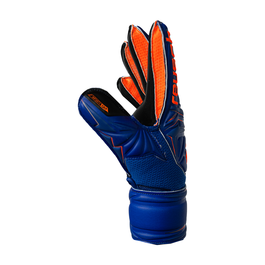 Reusch Attrakt Infinity Finger Support Junior Goalkeeper Gloves product image 4, provided for visual reference and product