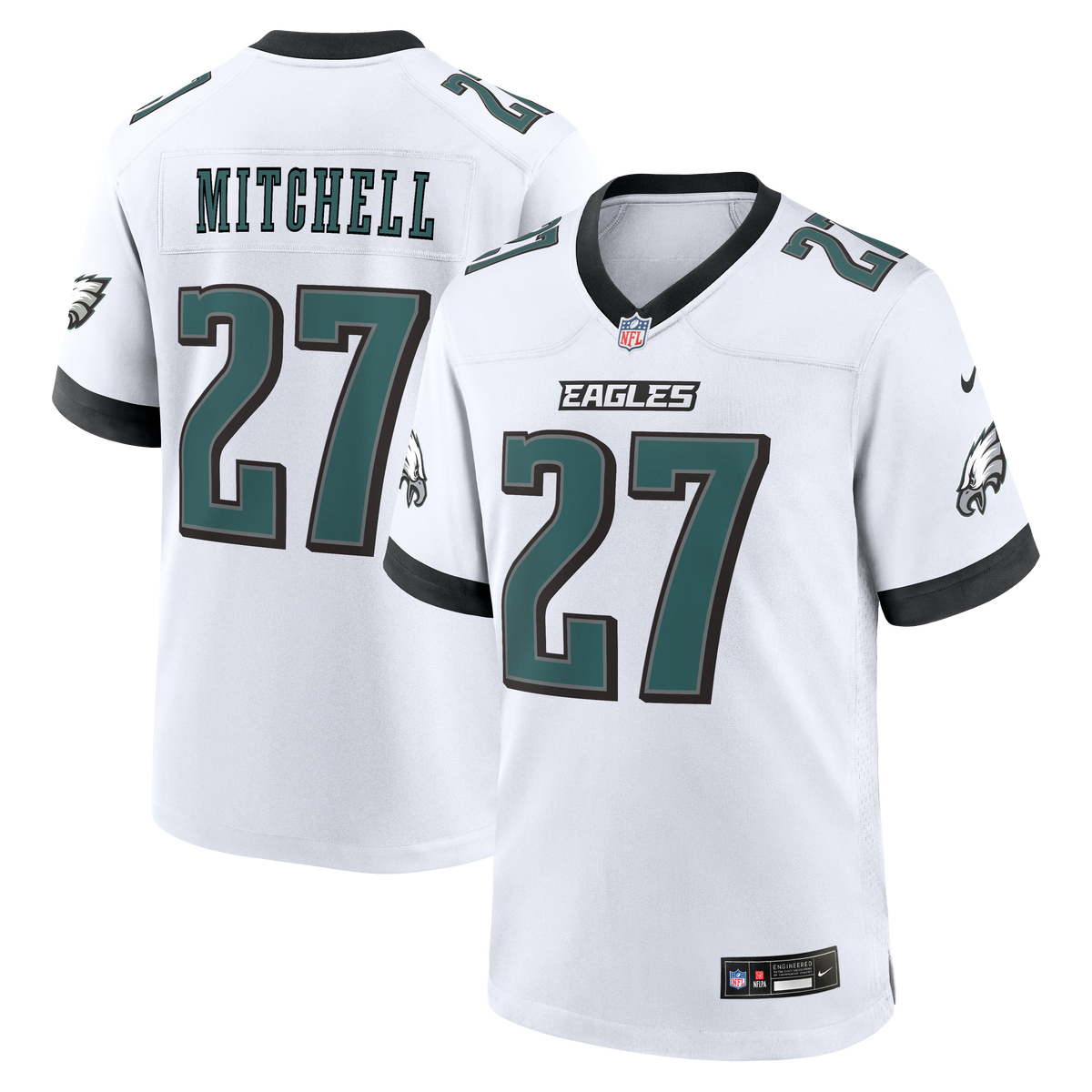 Philadelphia Eagles Quinyon Mitchell Nike White Game Jersey product image 1