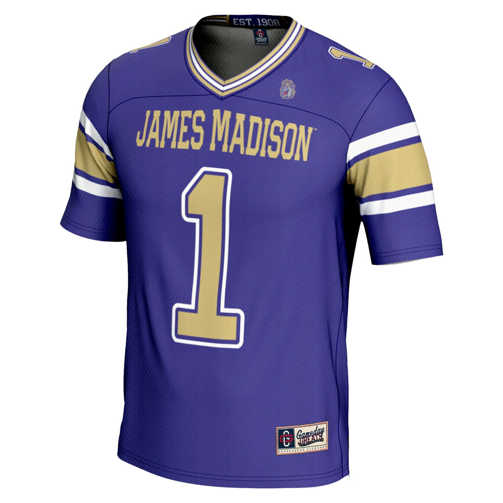 #1 James Madison Dukes Endzone Football Jersey - Purple product image 3