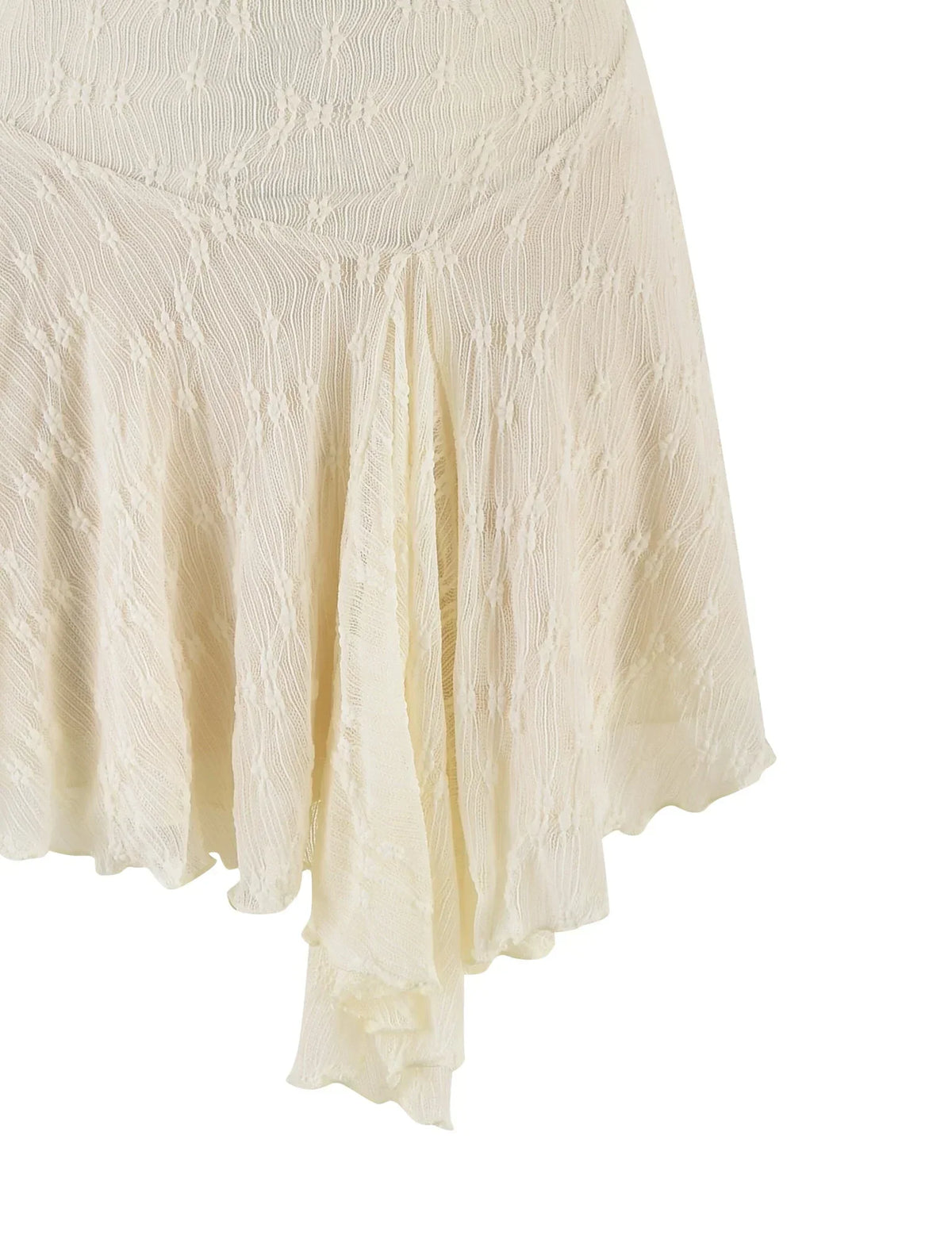 FIORELLA MINI DRESS WHITE LACE CREAM