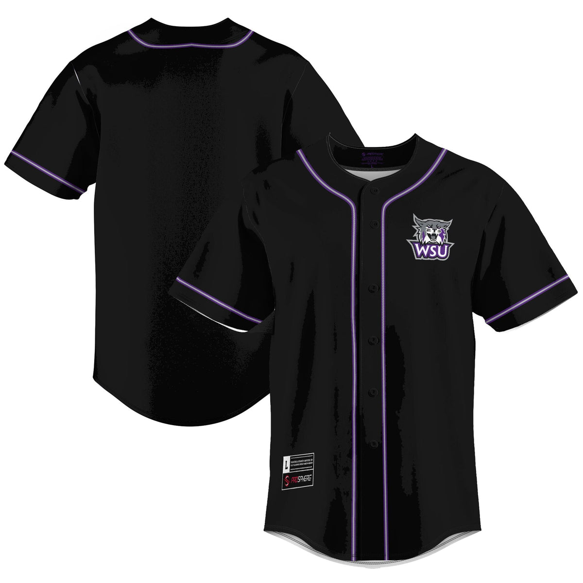 Weber State Wildcats Lightweight Baseball Jersey - Purple product image 2