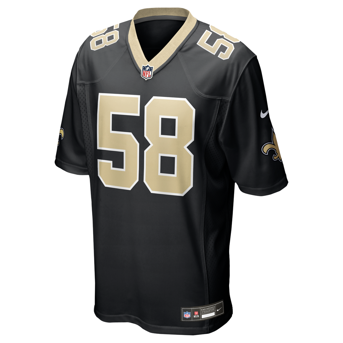New Orleans Saints Chris Rumph II Nike Black Team Game product image 2