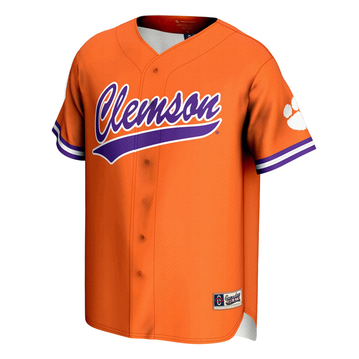 Clemson Tigers Lightweight Baseball Jersey - Orange product image 3