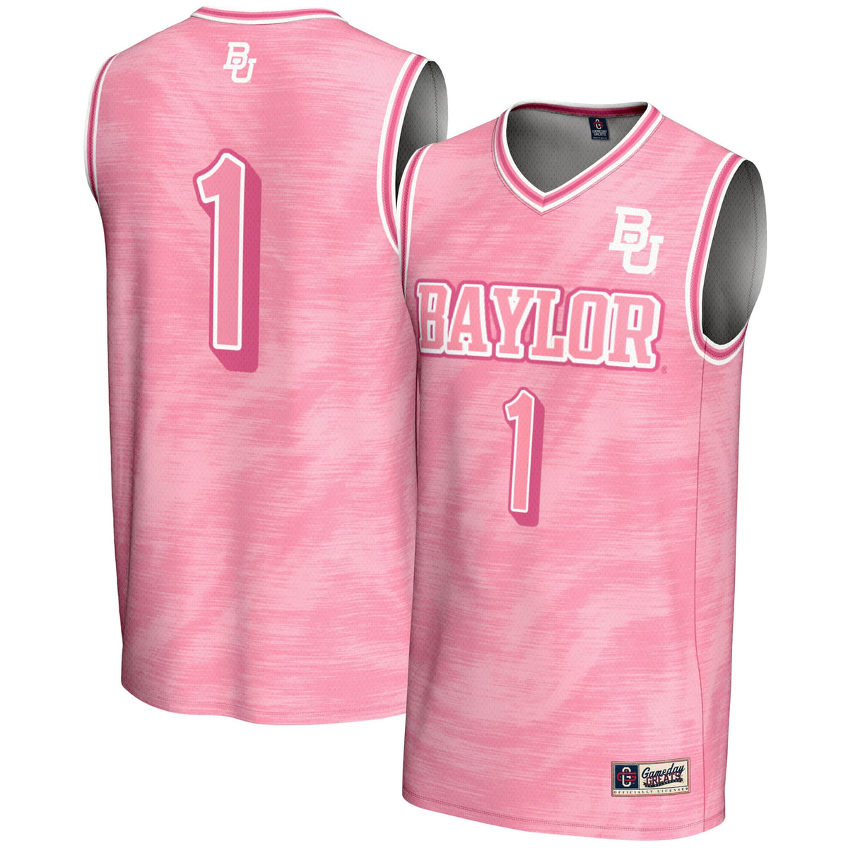 #1 Baylor Bears Lightweight Basketball Fashion Jersey - Pink product image 2