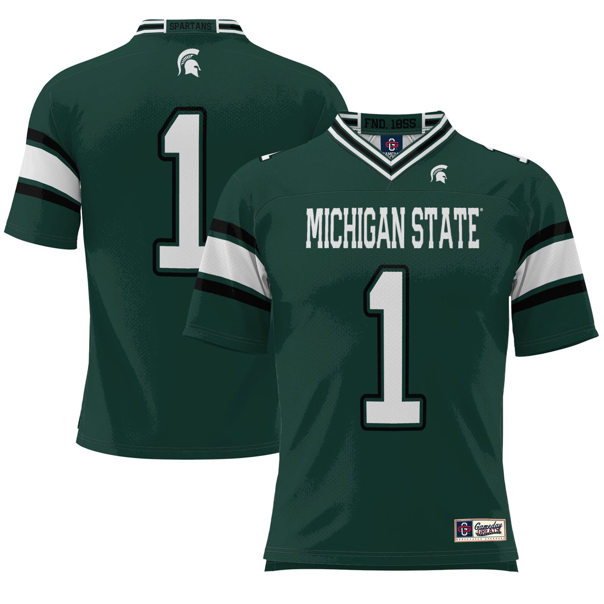 #1 Michigan State Spartans Endzone Football Jersey - Green product image 2