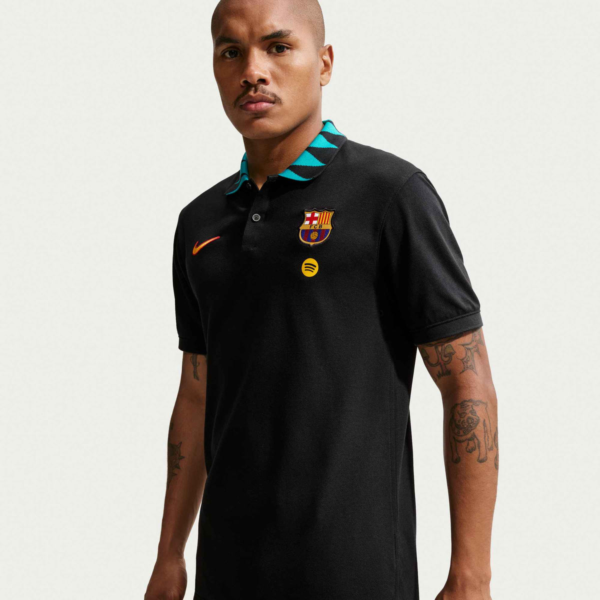 Nike FC Barcelona Dri-Fit Men POLO SLIM 2.0 product image 3, provided for visual reference and product detail review