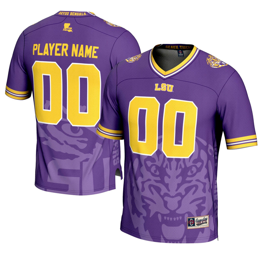 LSU Tigers Icon Print NIL Pick-A-Player Football Jersey product image 2
