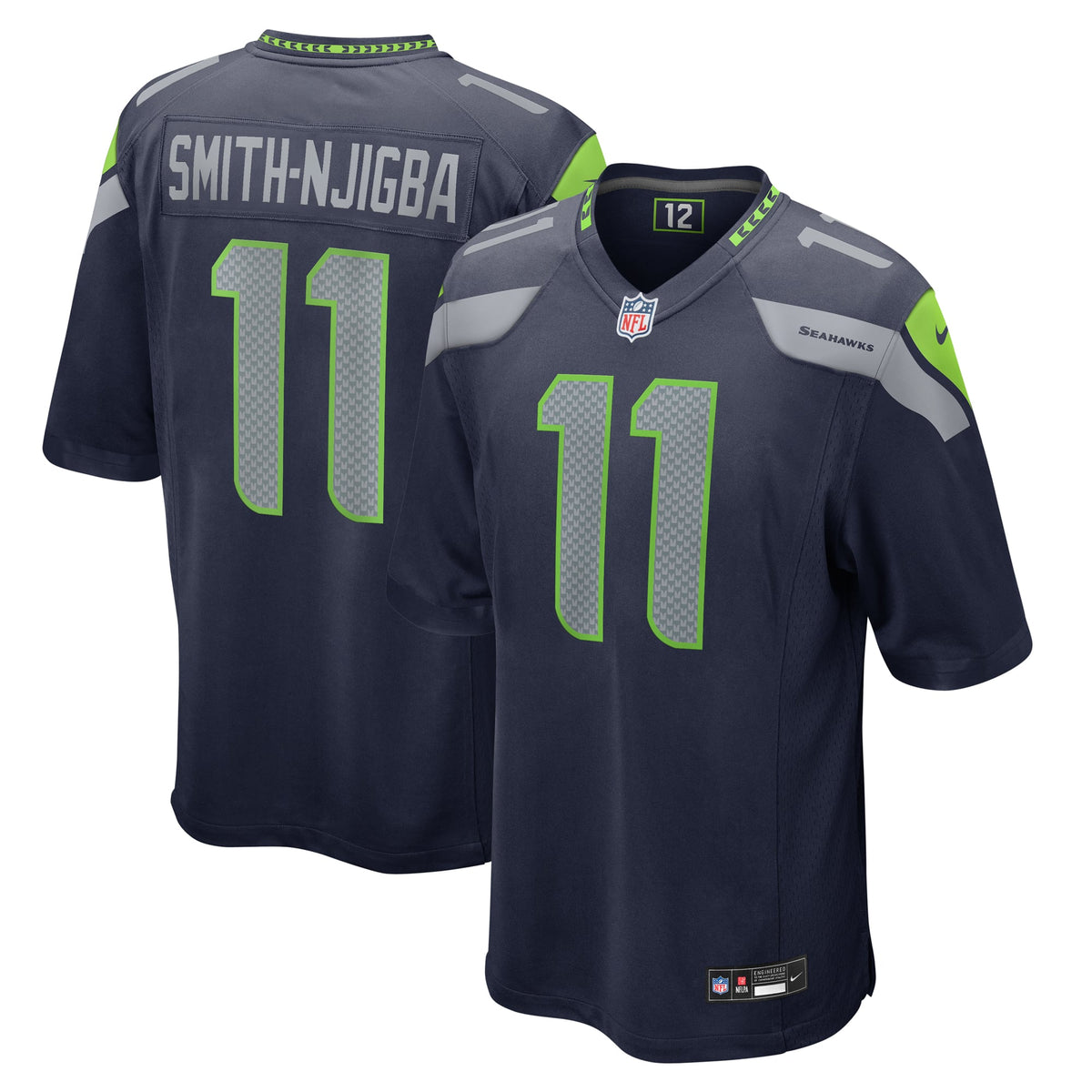 Seattle Seahawks Jaxon Smith-Njigba Nike College Navy Game product image 1