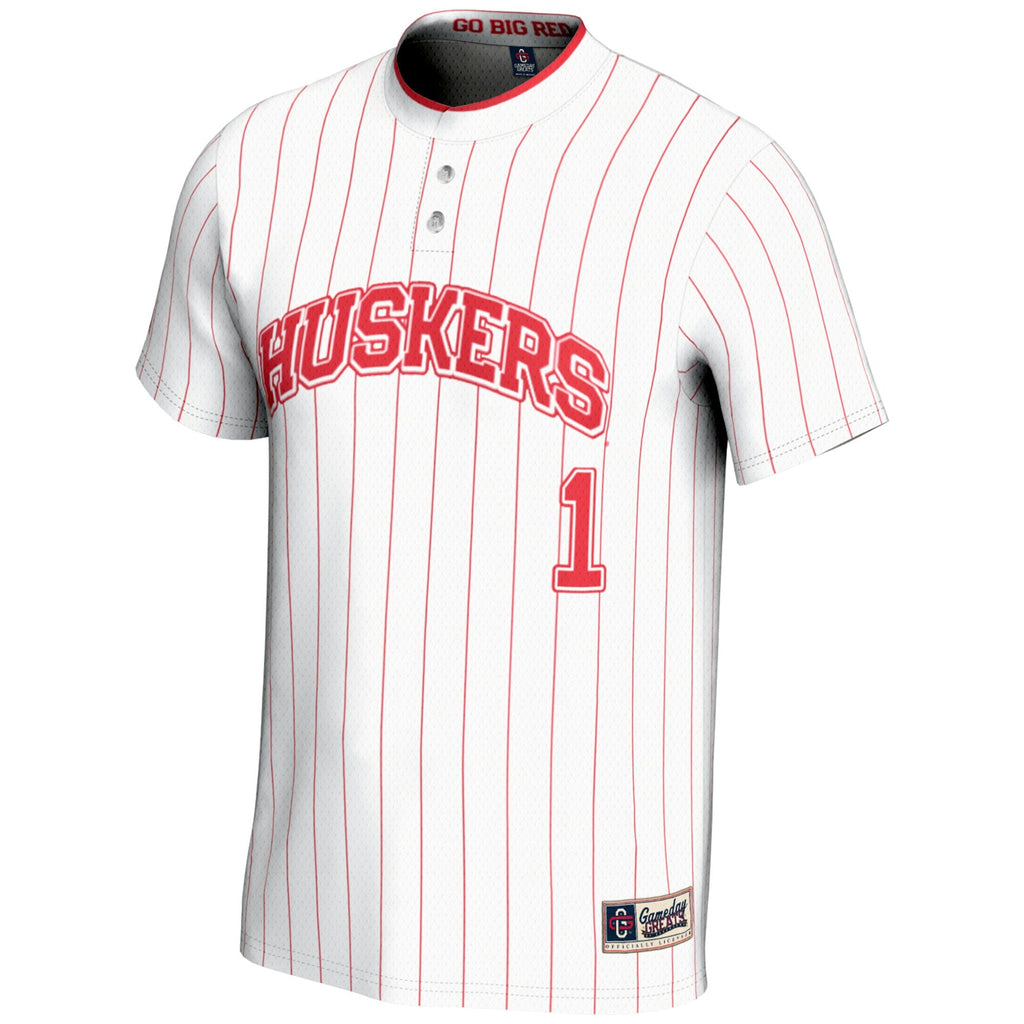 #1 Nebraska Huskers Lightweight Softball Jersey - White product image 3