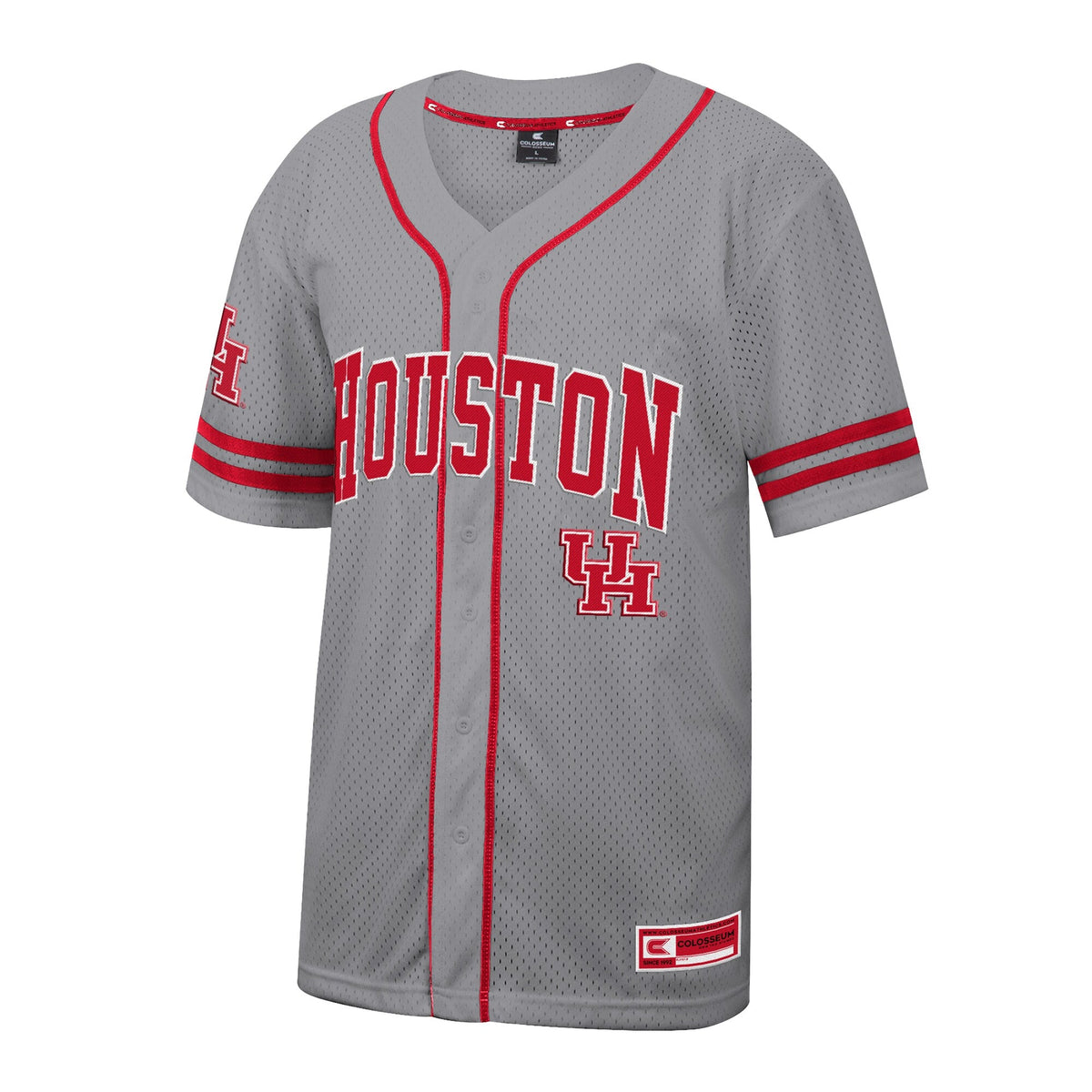 Houston Cougars Free Spirited Baseball Jersey - Gray product image 3