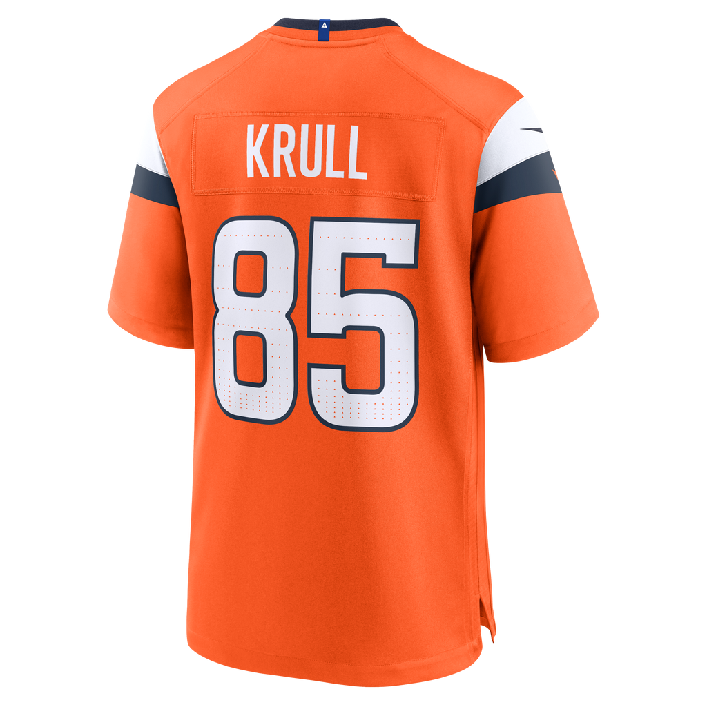 Denver Broncos Lucas Krull Nike Orange Team Game Jersey product image 3