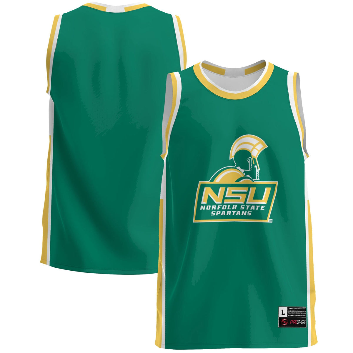 Norfolk State Spartans Lightweight Basketball Jersey - Green product image 1