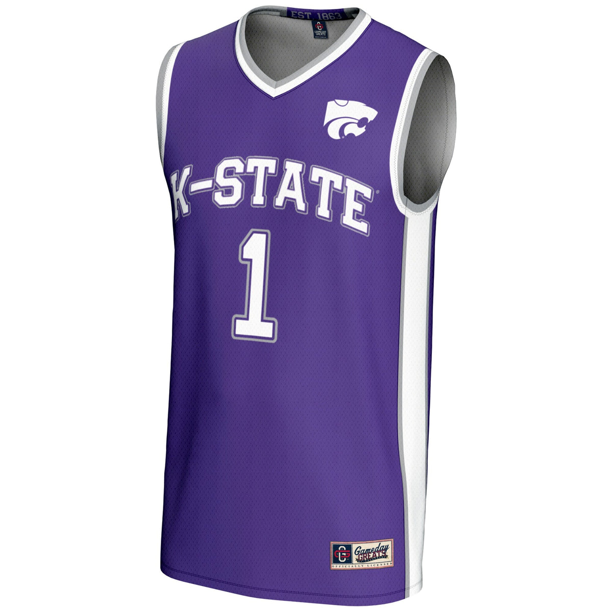 #1 Kansas State Wildcats Lightweight Basketball Jersey product image 3