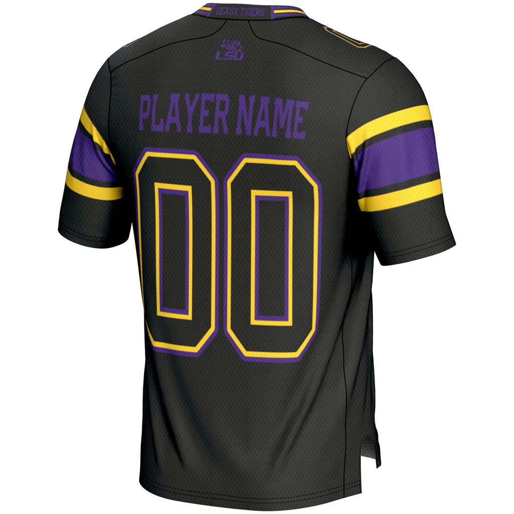 LSU Tigers NIL Pick-A-Player Football Jersey - Black product image 4