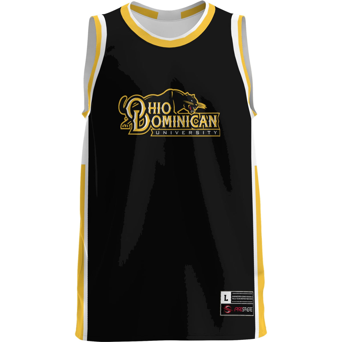 Ohio Dominican Panthers Lightweight Basketball Jersey - Gold product image 3