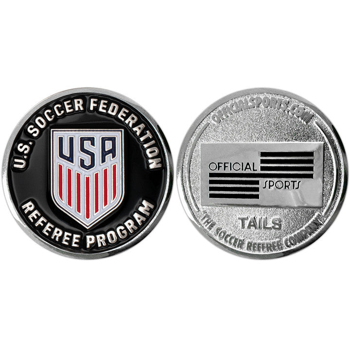 Official Sports U.S. Soccer Silver Flip Coin product image 1, provided for visual reference and product detail review