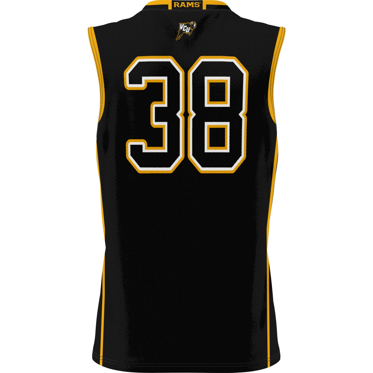 #38 VCU Rams Lightweight Basketball Jersey - Black product image 4