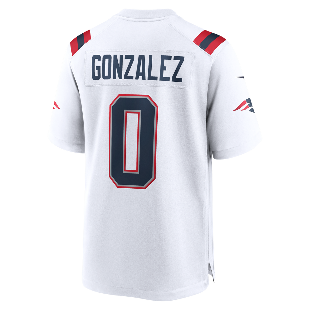 New England Patriots Christian Gonzalez Nike White Game product image 20