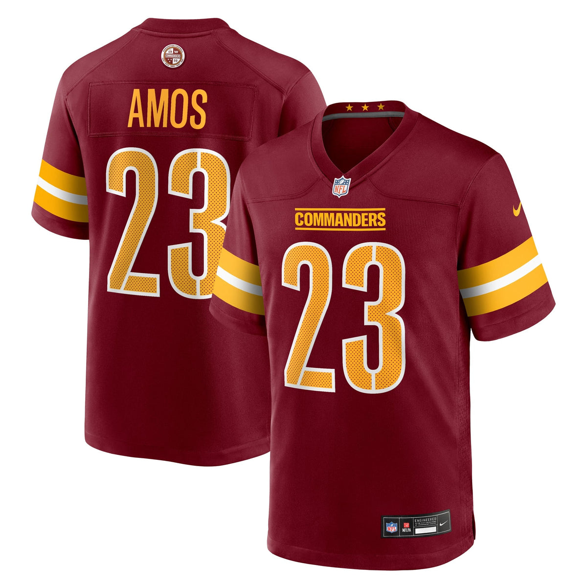Washington Commanders Trey Amos Nike Burgundy Team Game product image 1