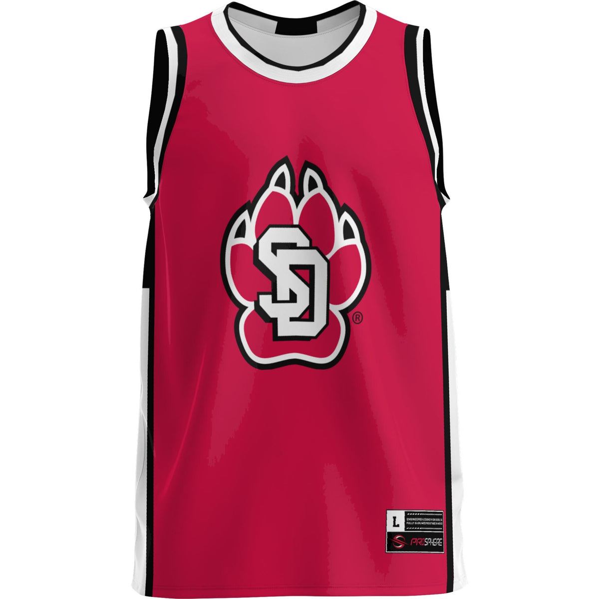 South Dakota Coyotes Lightweight Basketball Jersey - Red product image 3